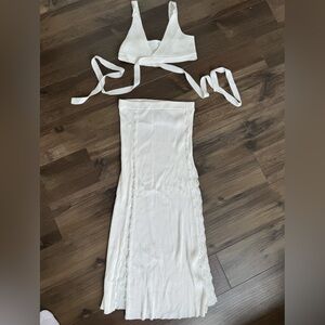 DEVON WINDSOR White Swim Coverup Set